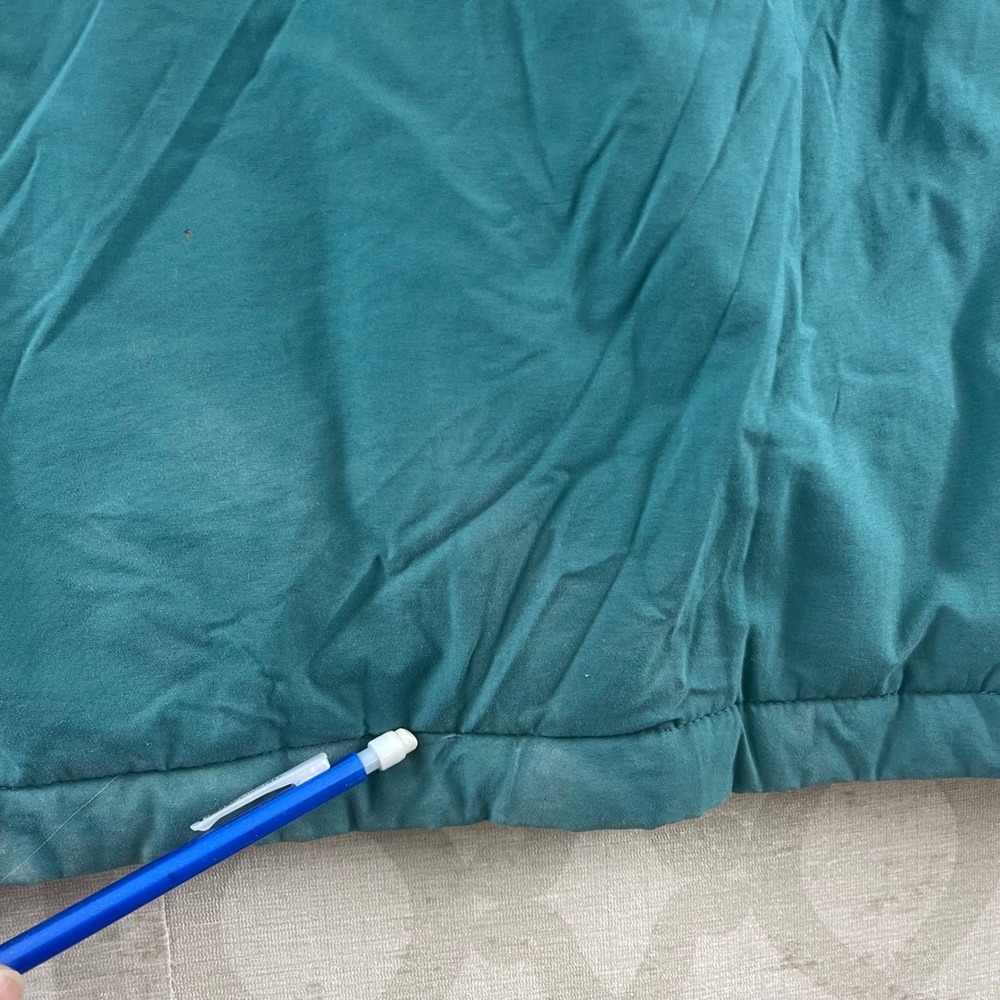 LL Bean Vintage Women Petite Medium Teal Quilted Insulated Parka Jacket P290 - Picture 8 of 9
